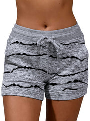 Women printed sports casual short pants summer shorts