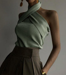 Women's Casual Backless Knit Vests