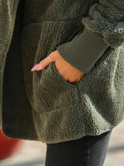 Big lapel women plain with pocket short coats