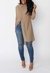 Women Casual Loose Irregular Blouses