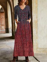 Cashmere V neck women long Dresses Maxi dresses