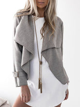 Fashion Lapel Plain Jackets