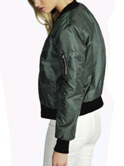 Cool Woman Plain Autumn Long Sleeve Jacket