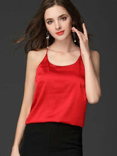 Sexy Backless Pure Round neck Vests
