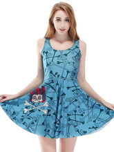 New Skeleton Print Vest Shift Dresses