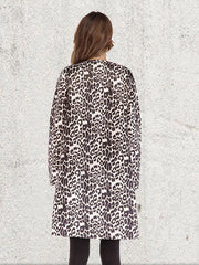 Fashion Leopard Print Woman Coat