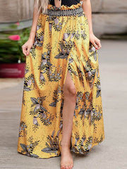 Bohemia Women Printed long chiffon skirts