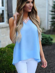 Sexy Bowknot Round neck Vests