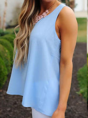 Sexy Bowknot Round neck Vests