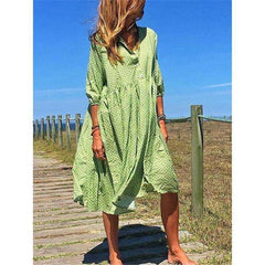 Women Plus Size V Neck Elegant Casual Maxi Dresses