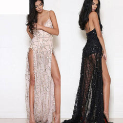 Sexy Vent Backless Evening Dresses