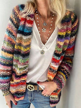 Women colorful chic cardigans sweater coats