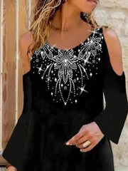 Bateau/Boat Neck Long Sleeve Dresses