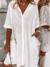 Cotton Casual Half Sleeve Dresses