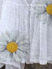 White Long Sleeve Cotton Shirts & Tops