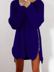 Round Collar Casual Long Sleeve Oversize Sweater