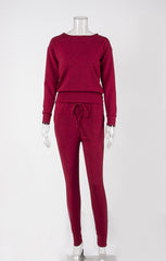 Women Casual Sport Round neck Suit