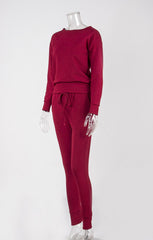 Women Casual Sport Round neck Suit