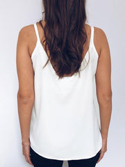 Women Sexy Basic hollow out V neck Vests Top