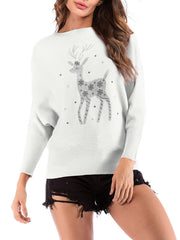 Christmas Deer Cute Long Sleeve Sweater