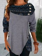 Loosen Boho Cotton Blends Shirts & Tops