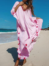 Casual loose cotton and linen dress