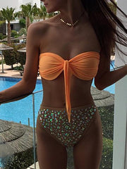 Fashion drill  decoration Sexy Two pieces Bikini Swimwear