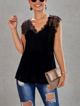 Women Sexy lace short sleeve T-shirts