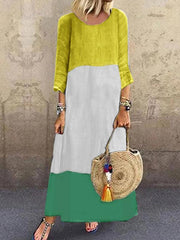 Loose long sleeve women casaul maxi dresses