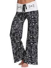 Cartoon Cart Print Woman Long Comfy Pants