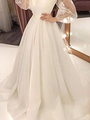 Elegant Round neck Off shoulder women lace evening dresses