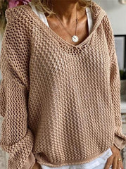 Cool Breeze Loose Knit Hoodie Sweater