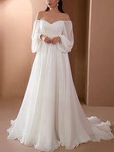 Elegant fashion white off shoulder long sleeve evening dresses