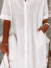 Cotton Casual Half Sleeve Dresses