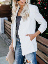 Fashion Lapel collar Women Plain OL Blazer Coats