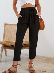 Women Fashion Casual Plain Pants