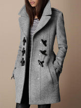 Buttoned Vintage Wool Blend Outerwear