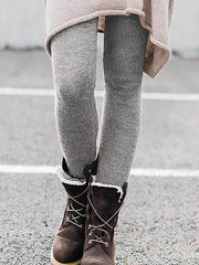 Plus size Women thick warm leggings Casual Cotton Long Pants