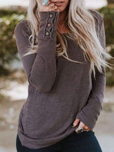 Crew Neck Loosen Casual Shirts & Tops