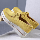 Artificial Leather Wedge Heel Casual Summer Platfoms