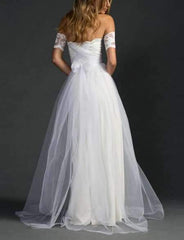 Fashion Off shoulder Lace Evening Dresses