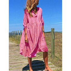 Women Plus Size V Neck Elegant Casual Maxi Dresses