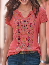 Short Sleeve Plain Crew Neck Shirts & Tops