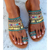 Elebrity Style Bohemian Slippers Sandals