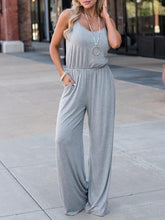 Loose Spaghetti-neck Wide Leg Long Jumpsuits