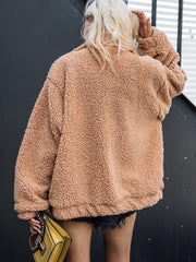 Women Casual Long sleeve Plush Coats