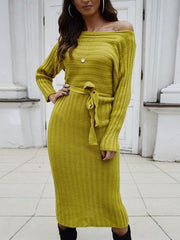 Women sexy one off shoulder long sleeve plain maxi dresses