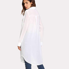 Fashion Pure Long Sunscreen Blouses