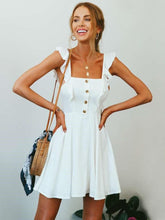 Fashion Pure Vest Falbala Skater Dresses