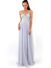 Sexy V neck Vest Evening Dresses